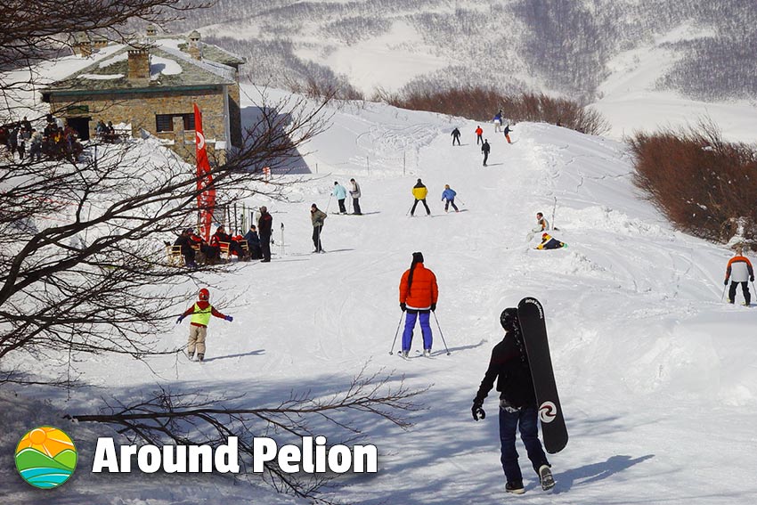 Agriolefkes Ski Center in Pelion